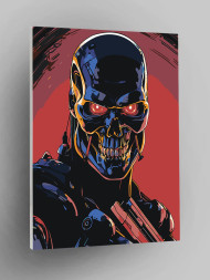 Raqamlar bo&#039;yicha rasm &quot;Qizil ko&#039;zli robot&quot;