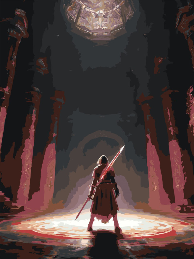 Картина по номерам &amp;quot;Храбрый воин&amp;quot;