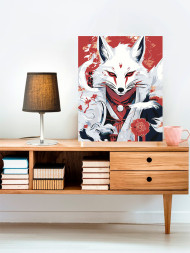 Raqamlar bo'yicha rasm "Qor oq bo'ri"