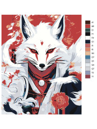 Raqamlar bo'yicha rasm "Qor oq bo'ri"