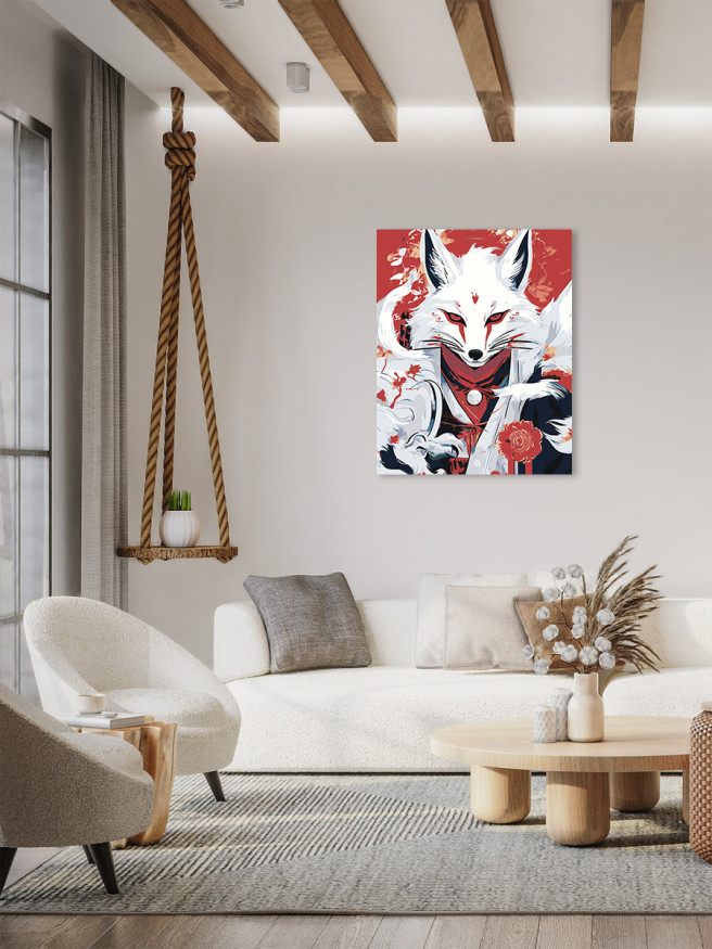 Картина по номерам &amp;quot;Белоснежный волк&amp;quot;