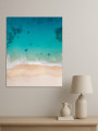 Постер на холсте &amp;quot;Бирюзовые волны и песчаный берег&amp;quot;