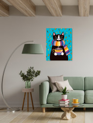 Raqamlar bo&#039;yicha rasm &quot;Sharfga o&#039;rangan pishakcha&quot;