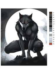 Картина по номерам &amp;quot;Оборотень&amp;quot;