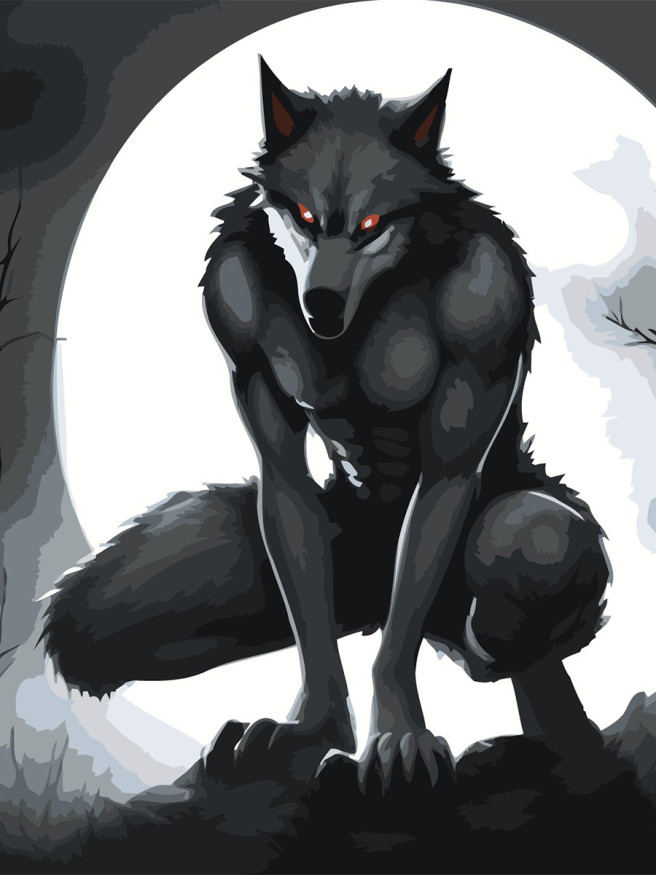 Картина по номерам &amp;quot;Оборотень&amp;quot;