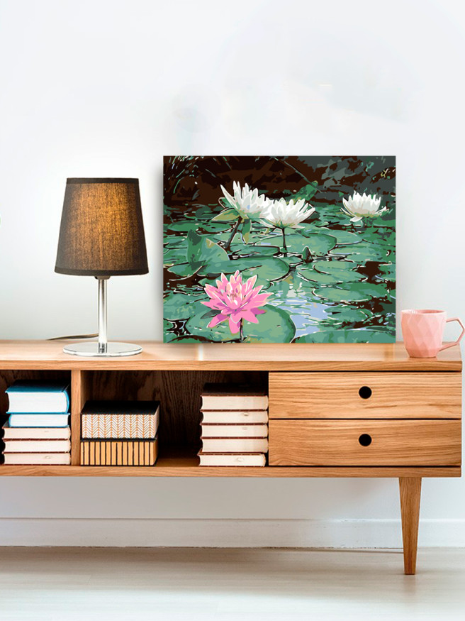 Картина по номерам &amp;quot;Цветущие кувшинки&amp;quot;