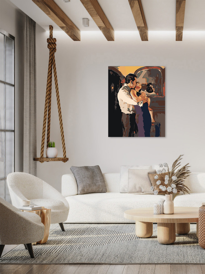 Raqamlar bo&amp;#039;yicha rasm &amp;quot;Sevishgan juftlik&amp;quot;