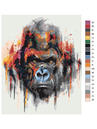 Картина по номерам &amp;quot;Обезьяна&amp;quot;