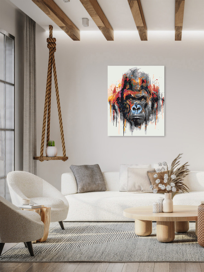 Картина по номерам &amp;quot;Обезьяна&amp;quot;