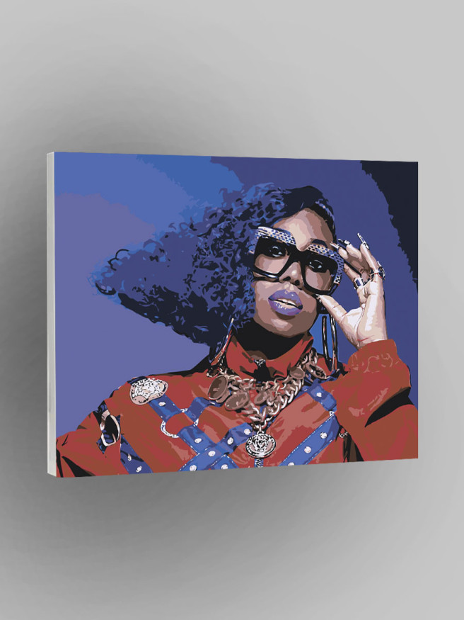 Картина по номерам &amp;quot;Девушка в очках&amp;quot;