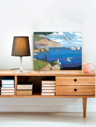 Raqamlar bo&#039;yicha rasm &quot;Dengiz ustida chayqalar&quot;