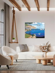 Raqamlar bo&#039;yicha rasm &quot;Dengiz ustida chayqalar&quot;