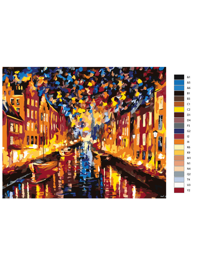 Картина по номерам &amp;quot;Ночная Венеция&amp;quot;