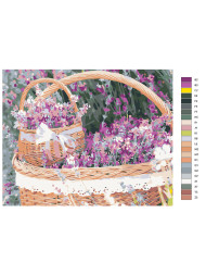 Картина по номерам &amp;quot;Корзинки с цветами&amp;quot;