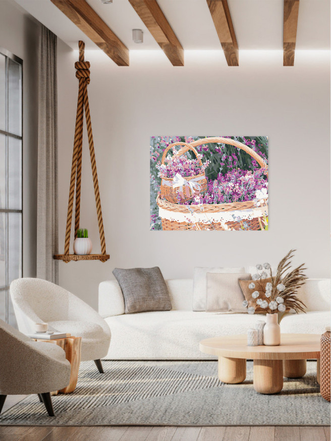 Картина по номерам &amp;quot;Корзинки с цветами&amp;quot;