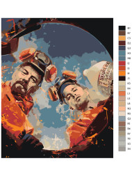 Raqamlar bo&#039;yicha rasm &quot;Breaking Bad&quot;