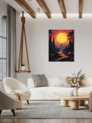 Raqamlar bo&#039;yicha rasm &quot;Go&#039;zal tabiat&quot;