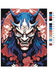 Raqamlar bo&#039;yicha rasm &quot;Iblis&quot;