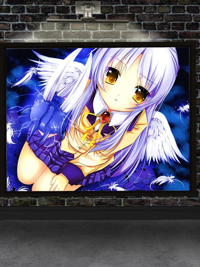 Постер на холсте &amp;quot;Ангел с фиолетовыми крыльями&amp;quot;