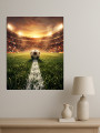 Holstga bosilgan poster &amp;quot;Arenadagi futbol to‘pi&amp;quot;