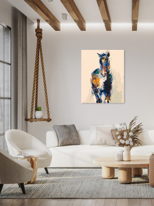 Raqamlar bo&amp;#039;yicha rasm &amp;quot;Ajoyib ot&amp;quot;