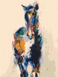 Raqamlar bo'yicha rasm "Ajoyib ot"