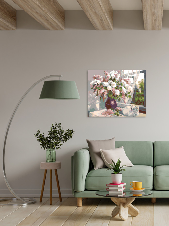 Raqamlar bo&amp;#039;yicha rasm &amp;quot;Lilaklar&amp;quot;