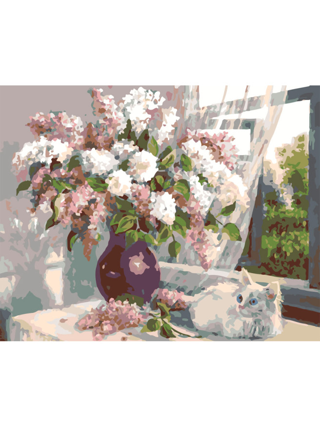 Raqamlar bo&amp;#039;yicha rasm &amp;quot;Lilaklar&amp;quot;