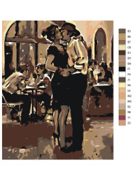 Raqamlar bo&#039;yicha rasm &quot;Ehtirosli juftlik&quot;