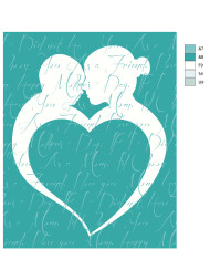 Картина по номерам &amp;quot;Любовь&amp;quot;