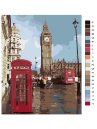 Raqamlar bo&#039;yicha rasm &quot;London&quot;