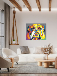 Raqamlar bo&#039;yicha rasm &quot;Charchagan it&quot;