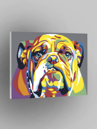 Raqamlar bo&#039;yicha rasm &quot;Charchagan it&quot;