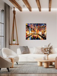 Raqamlar bo&#039;yicha rasm &quot;Shahar manzarasi&quot;