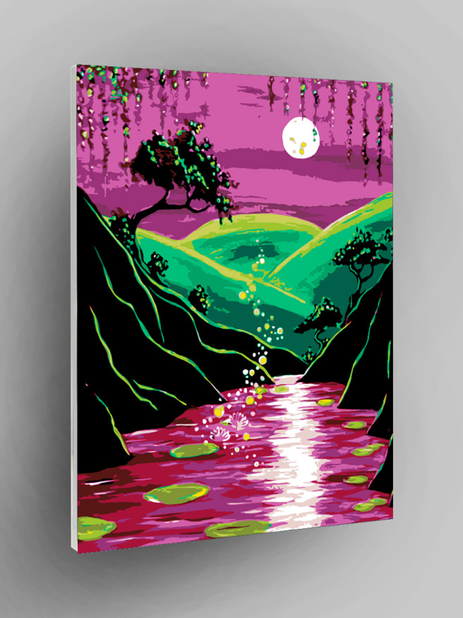 Raqamlar bo&amp;#039;yicha rasm &amp;quot;Sexrli ko&amp;#039;l&amp;quot;