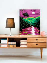 Raqamlar bo&#039;yicha rasm &quot;Sexrli ko&#039;l&quot;