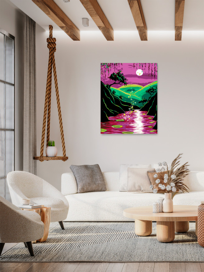 Raqamlar bo&amp;#039;yicha rasm &amp;quot;Sexrli ko&amp;#039;l&amp;quot;