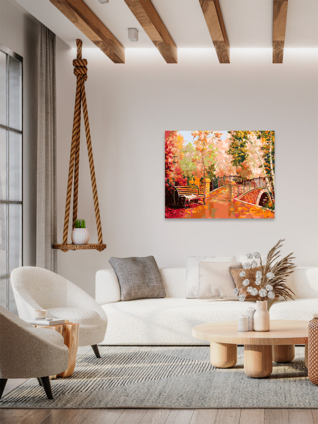 Raqamlar bo&amp;#039;yicha rasm &amp;quot;Kuzgi park&amp;quot;