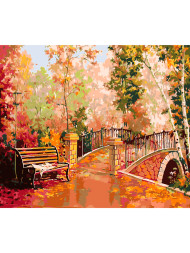 Raqamlar bo'yicha rasm "Kuzgi park"