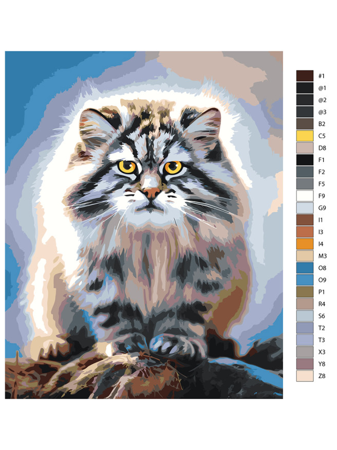 Картина по номерам &amp;quot;Мудрый кот&amp;quot;