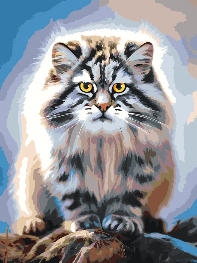 Картина по номерам &amp;quot;Мудрый кот&amp;quot;
