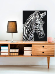 Raqamlar bo'yicha rasm "Zebra"