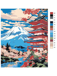 Raqamlar bo&#039;yicha rasm &quot;Go&#039;zal tabiat&quot;