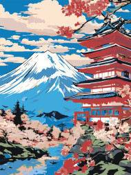 Raqamlar bo&#039;yicha rasm &quot;Go&#039;zal tabiat&quot;