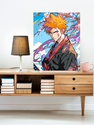 Картина по номерам "Ичиго Куросаки (Блич)"