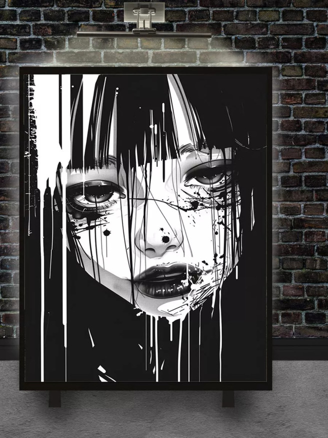 Holstga bosilgan poster &amp;quot;Qora bo‘yoq yoshlari&amp;quot;