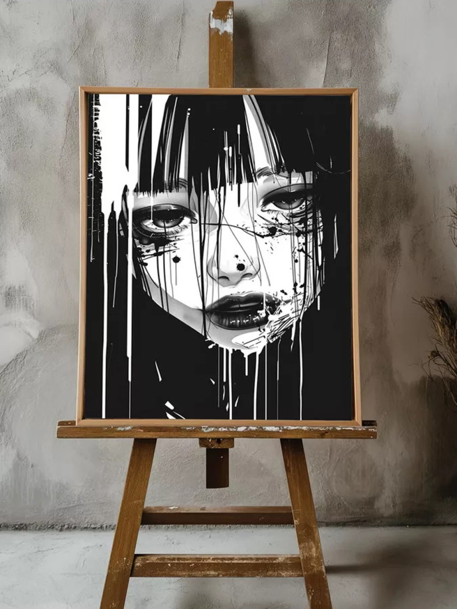 Holstga bosilgan poster &amp;quot;Qora bo‘yoq yoshlari&amp;quot;