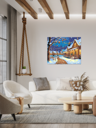 Raqamlar bo‘yicha rasm "Qishloqdagi qishki oqshom"