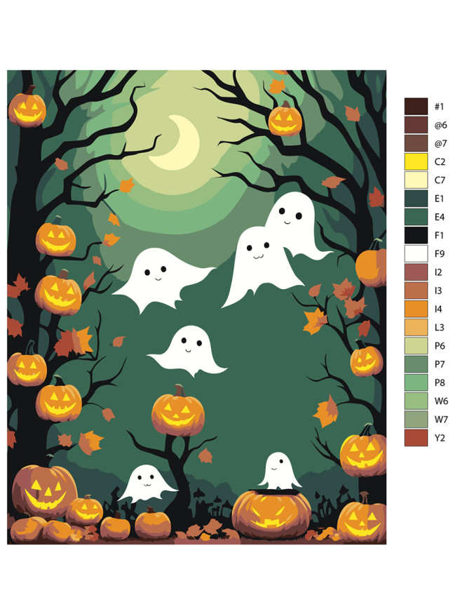 Raqamlar bo&amp;#039;yicha rasm &amp;quot;Arvohli tun&amp;quot;