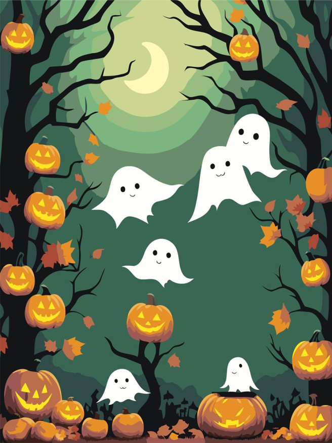 Raqamlar bo&amp;#039;yicha rasm &amp;quot;Arvohli tun&amp;quot;